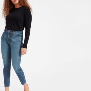 Everlane High Rise Skinny Jean Medium Blue